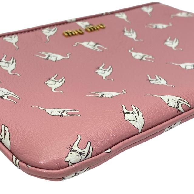 miu 【美品】miumiu ミュウミュウ ポーチ 小物入れ 化粧ポーチ