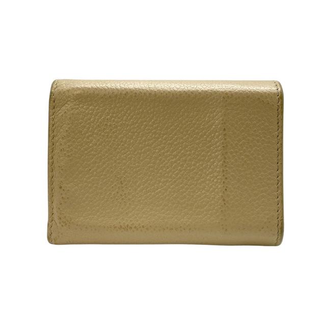  サンローラン　ベージュレザー 三つ折り財布 SAINT LAURENT PARIS サンローランパリ 459784 財布 三つ折り財布 折