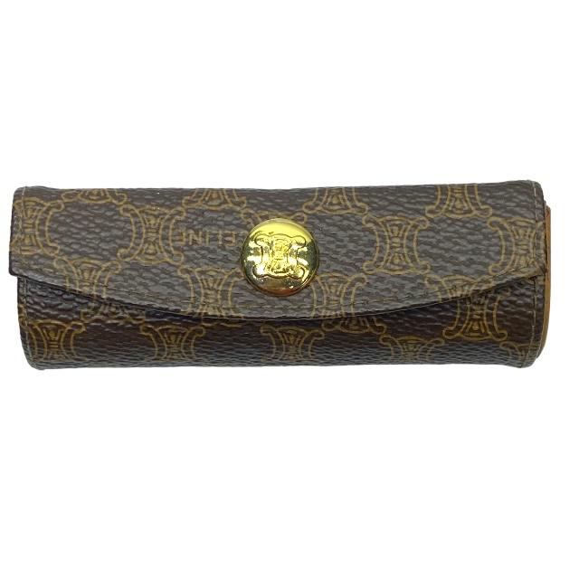 CELINE セリーヌ 小物 リップケース 小物入れ 総柄 マカダム柄 CELINE セリーヌ 小物 リップケース 小物入れ 総柄 マカダム柄