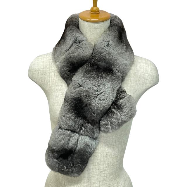 美品】FOXEY フォクシー マフラー ストール ファー チンチラ 24691  
