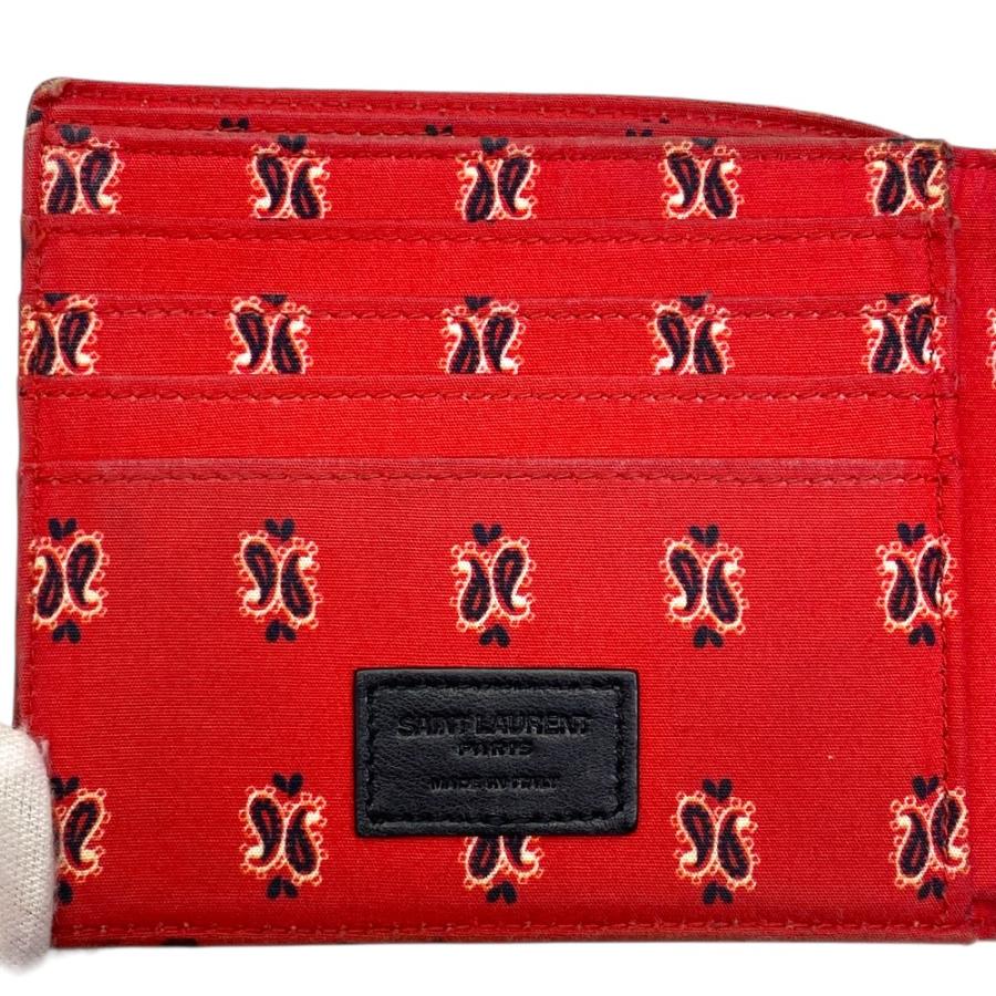 SAINT LAURENT サンローラン 財布 二つ折り財布 折り財布 ペイズリー