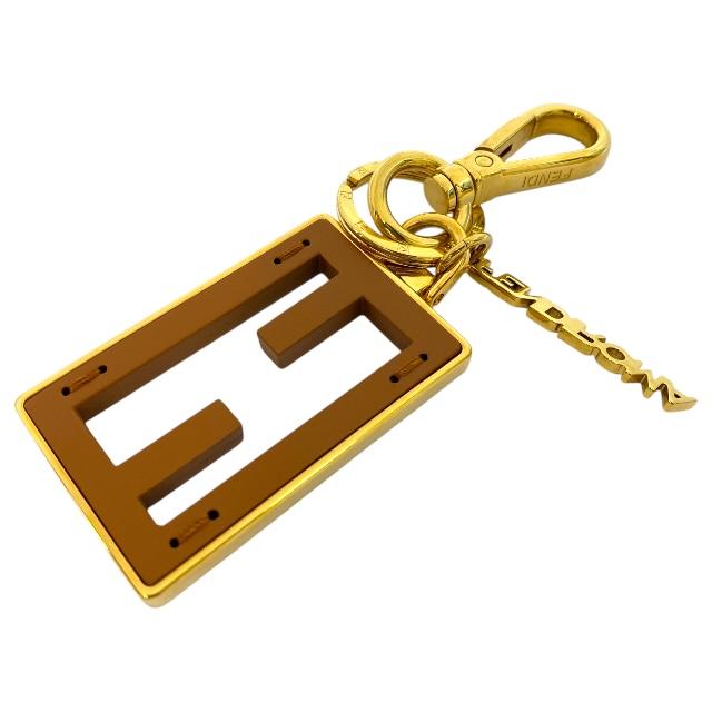 FENDI ロゴ キーホルダー FENDI フェンディ 7AR471 チャーム キーホルダー バッグチャーム