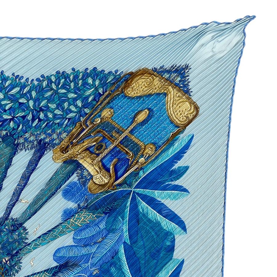 希少　エルメス　プリーツスカーフ　OMBRES ET LUMIERES　光と影 HERMES（エルメス） スカーフ GOMBRES ET LUMIERES 光と影 プリーツ