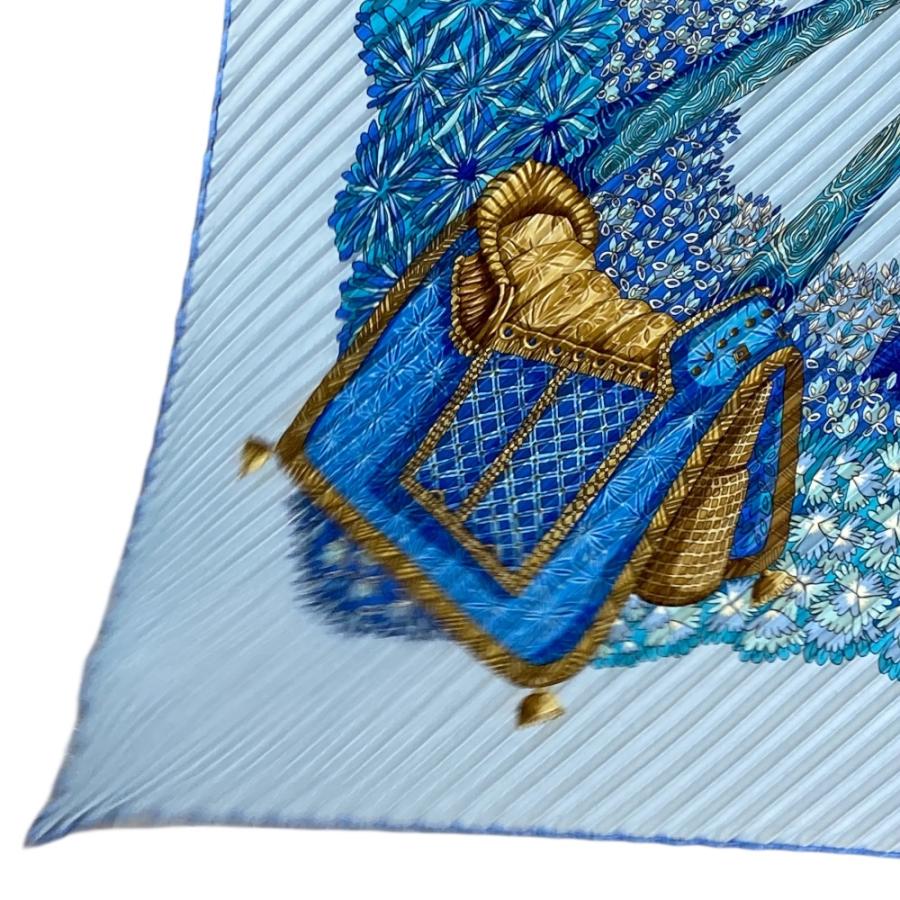 HERMES（エルメス） スカーフ GOMBRES ET LUMIERES 光と影 プリーツ