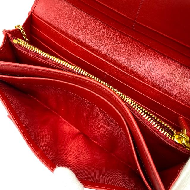 PRADA 【美品】PRADA プラダ 1M1132 長財布 財布 ロングウォレット 二 