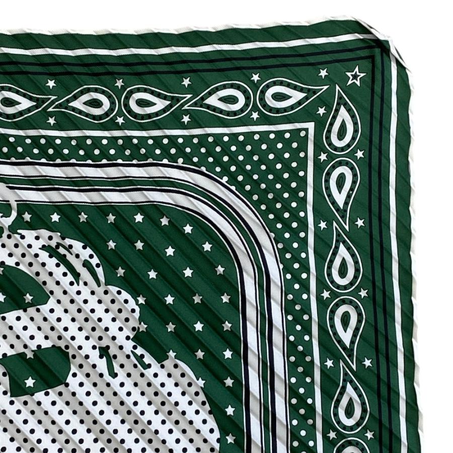 エルメス☆シルクバンダナ（プリッド・ドゥ・ガラ）プリーツ仕様 HERMES（エルメス） 美品 シルクバンダナ ブリッド・ドゥ・ガラ