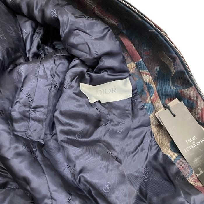 未使用 ディオール×ピータードイグ カモフラージュ ブルゾン ジャケット マルチカラー ポリエステル 143C402A5336 DIOR×PETER DOIGの画像