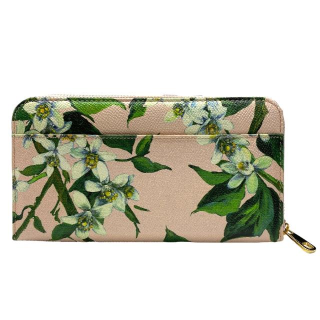 ドルチェ＆ガッバーナ長財布（花柄） DOLCE&GABBANA/ドルチェアンドガッバーナ】 ラウンドファスナー