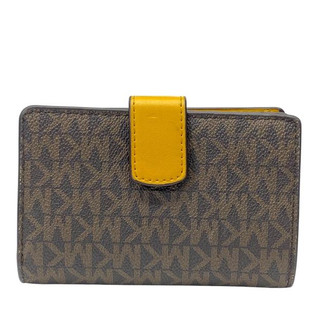 【未使用級】 マイケルコース 二つ折り財布 L字ファスナー MK柄 ブラック MICHAEL KORS（マイケルコース） 財布 二つ折り財布 折財布 L字
