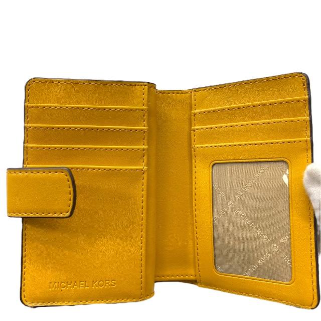【未使用級】 マイケルコース 二つ折り財布 L字ファスナー MK柄 ブラック MICHAEL KORS（マイケルコース） 財布 二つ折り財布 折財布 L字