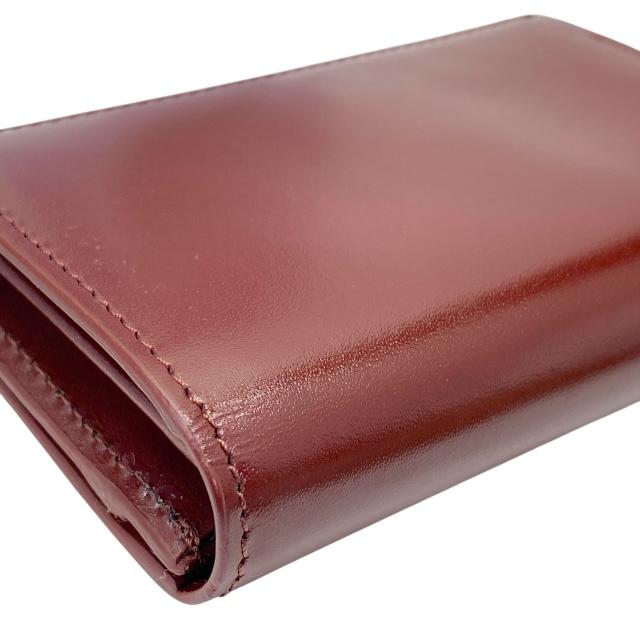 【美品】ポールスミス　カードケース　名刺入れ　ボルドー　レザー　ラビット Paul Smith ポールスミス カードケース パスケース 名刺入れ 二