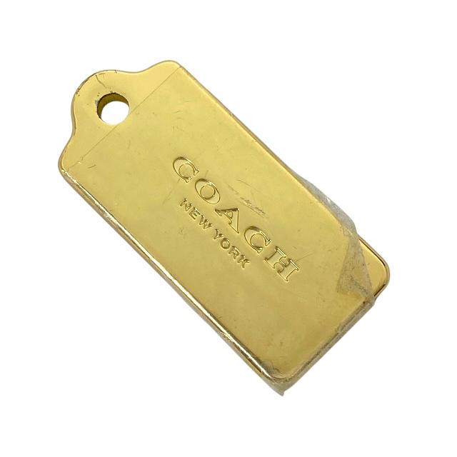 COACH ミニバッグ型キーホルダー ゴールド COACH コーチ キーホルダー チャーム バッグチャーム 小物 ロゴ