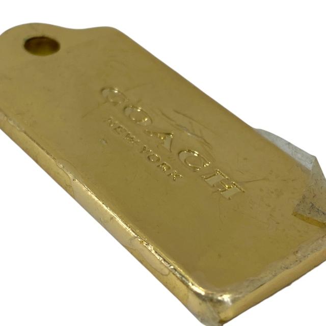 【超美品】COACH コーチ　キーホルダー　キーリング　バッグチャーム　レザー COACH（コーチ） キーホルダー チャーム バッグチャーム 小物 ロゴ GP