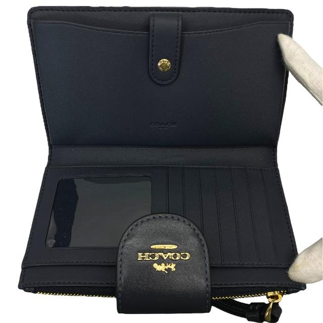 COACH（コーチ） 財布 二つ折り財布 折財布 ロングウォレット ロゴ
