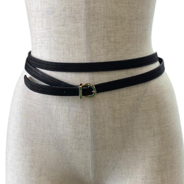 美品 サルヴァトーレフェラガモ ベルト ガンチーニ ブラック ゴールド レア Salvatore Ferragamo (サルヴァトーレフェラガモ) リバーシブル