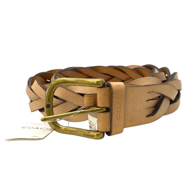 COACH（コーチ） 【未使用美品】COACH 64679 ベルト 編み込みベルト