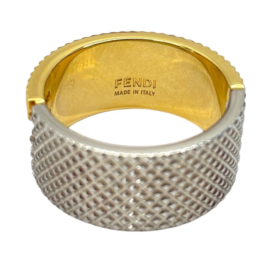 FENDI FFロゴ リング 指輪 Sサイズ FENDI（フェンディ） FFモチーフ ロゴ リング 指輪 リング
