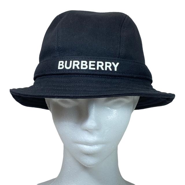 BURBERRY バーバリー 8026928 バケットハット バケハ 帽子 ロゴ コットン ブラック チェック柄 [サイズ M]  :0404-a1526a:SENSE Yahoo!ショッピング店 - 通販 - Yahoo!ショッピング