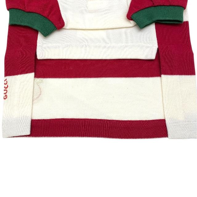 グッチ ペット ドッグ Tシャツ いちご刺繍のストライプ 犬服 グッチ