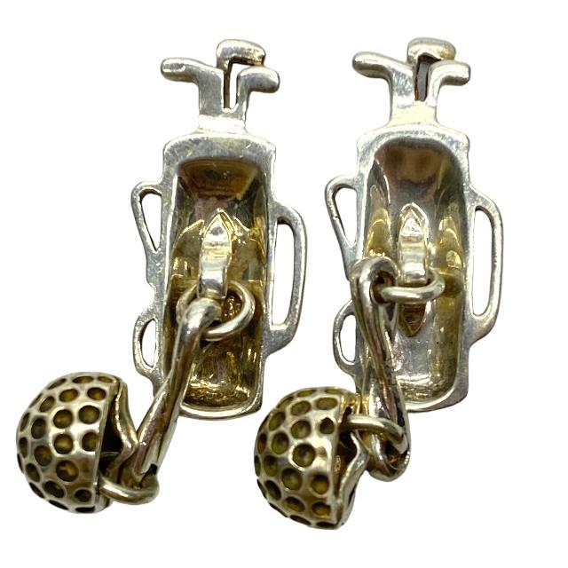 ティファニーゴルフカフス Tiffany&co ティファニー ゴルフティー型カフリンクス ゴルフ