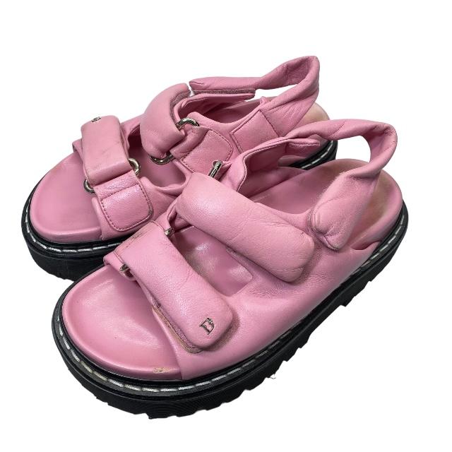 DSQUARED2 ブラック ピンク 厚底サンダル DSQUARED2 ブラック ピンク 厚底サンダル