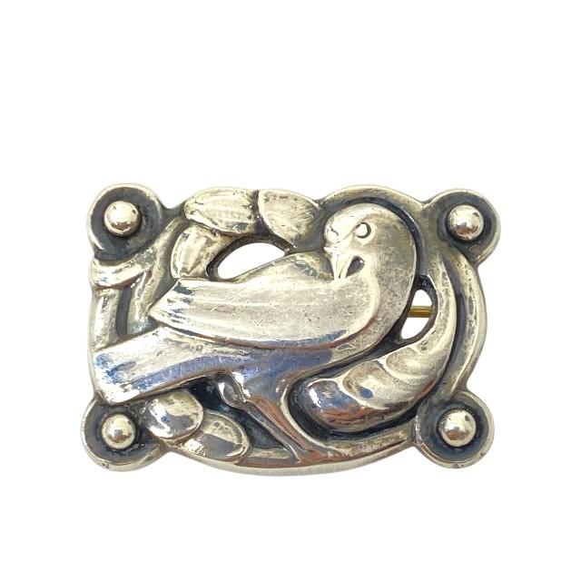 ジョージジェンセン　ACORNピンブローチ Georg Jensen GEORG JENSEN ジョージジェンセン 鳩 ブローチ