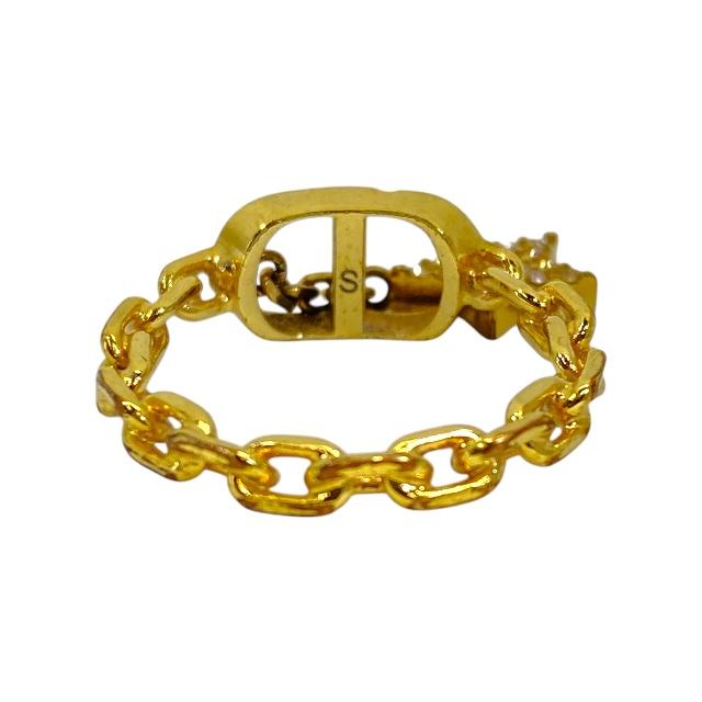 Christian Dior リング 指輪 petit CD プチCD ゴールド Petit CD Ring Gold-Finish Metal and Silver-Tone Crystals | DIOR