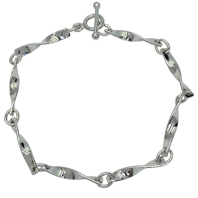 ジョージジェンセン   283b ブレスレット Georg Jensen（ジョージ ジェンセン） 283C プレートツイストチェーン