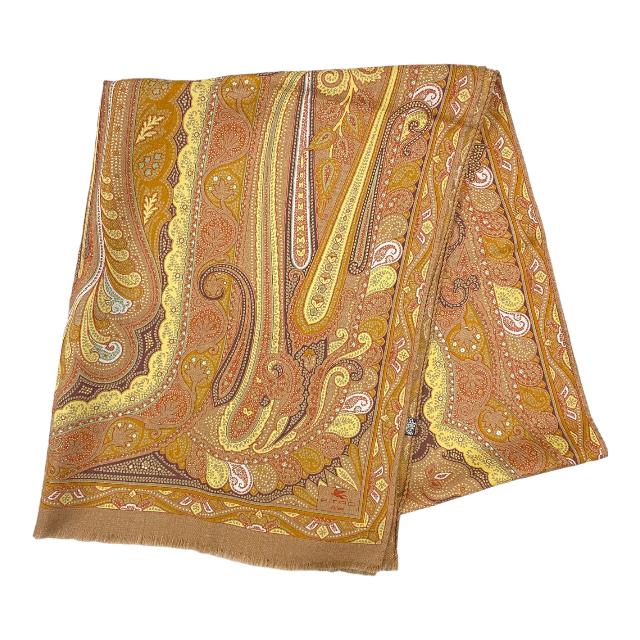 ETRO エトロ スカーフ ストール ショール ウール シルク ペイズリー