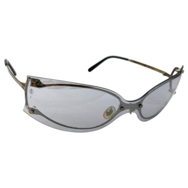 【超美品】Cartier サングラス Cartier Cartier カルティエ サントス100 W20124U2 ピンク