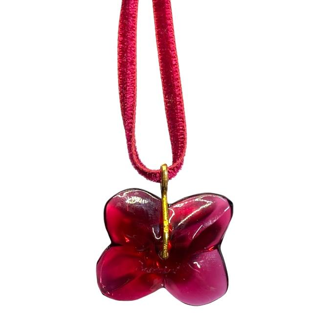 超美品⭐︎BACCARAT バカラ 蝶モチーフ ネックレス ガラス　希少 バカラ Baccarat クリスタルネックレス ペンダント 小物