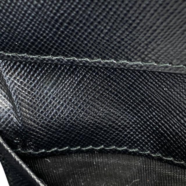 PRADA（プラダ） 6連 キーケース コンパクト ロゴ レザー ブラック 黒