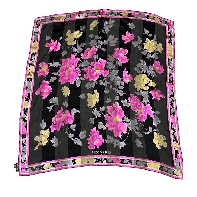 LEONARD レオナールスカーフ 大判 アクセサリー 小物 フラワー