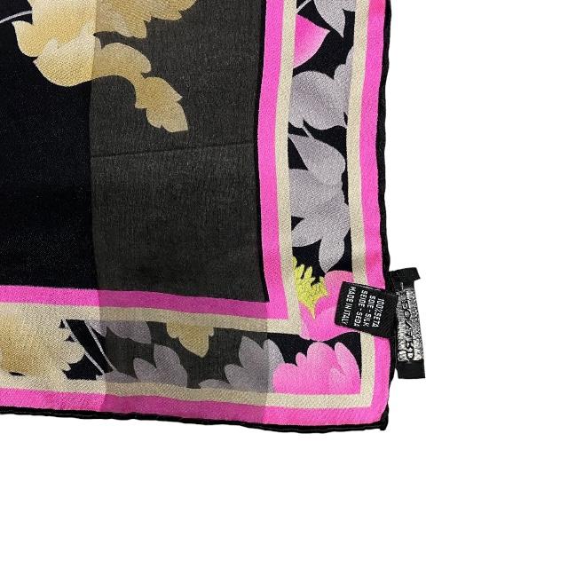 LEONARD レオナール スカーフ 総柄 シルク100% 大判 新品未使用】レオナールスカーフ イタリア製シルク100