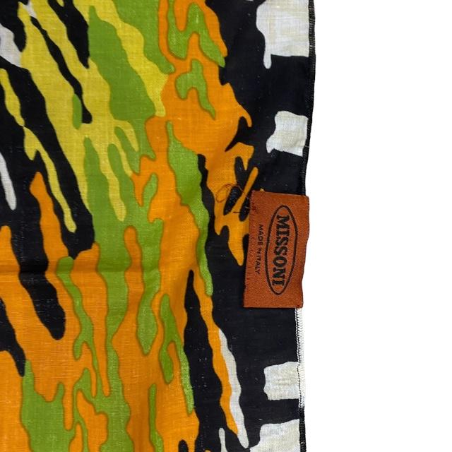 MISSONI ミッソーニ スカーフ 大判 ストール総柄 コットン ロゴ