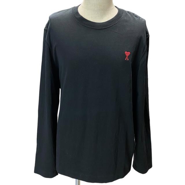アミ アレクサンドル マテュッシ Tシャツ ロンT 長袖 クルーネック ロゴ AMI Alexandre Mattiussi AMI PARIS アミパリス アミ トップス 長袖 T