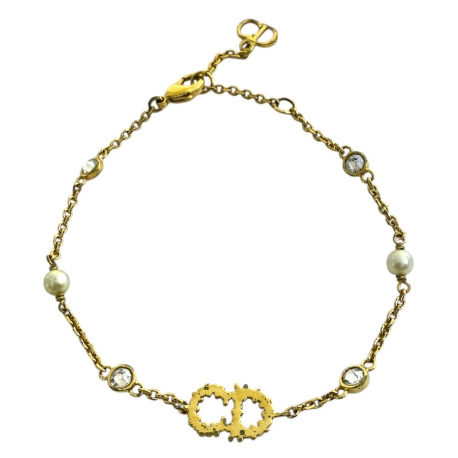 Dior ディオール CDロゴ ラインストーン ブレスレット ゴールド Christian Dior（クリスチャン・ディオール） ディオール Clair D Lune