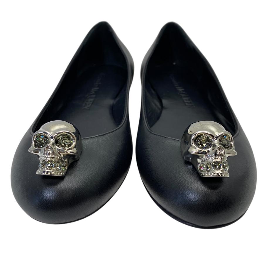 美品　Alexander McQueen スカル フラット バレエシューズ Alexander McQueen（アレキサンダーマックイーン） 未使用 スカル