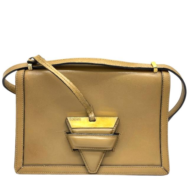 LOEWE ロエベ バルセロナ ショルダーバッグ イエロー レザー