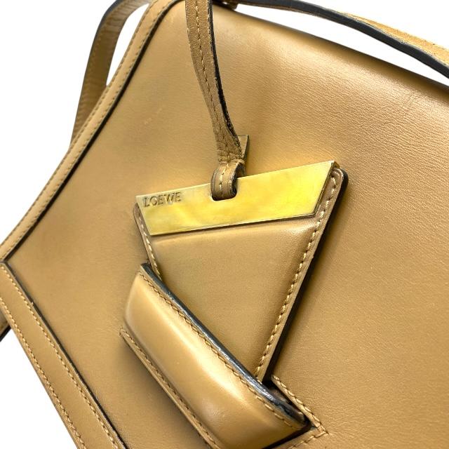 LOEWE ロエベ バルセロナ ショルダーバッグ イエロー レザー