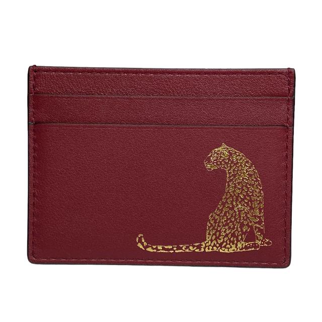 【未使用】Cartier カルティエ カードケース パンテール ヒョウ パンサー 名刺入れ ロゴ アニマル モチーフ ボルドー  :0412-a5544y:SENSE Yahoo!ショッピング店 - 通販 - Yahoo!ショッピング