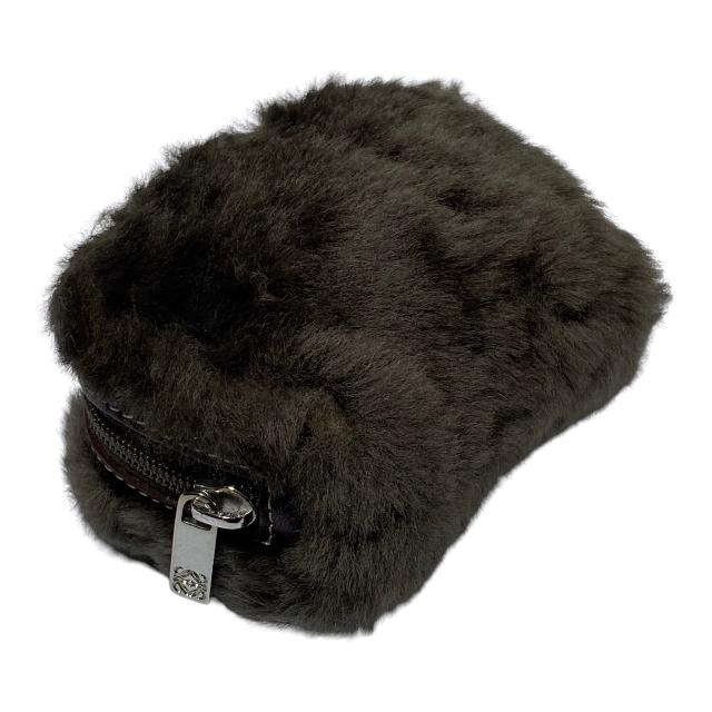 未使用 ロエベ ファー ポーチ 小物入れ コインケース毛皮 レザー アクセサリー LOEWE 【美品】LOEWE ロエベ ポーチ 小物入れ コインケース