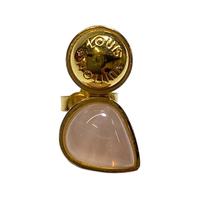 LOUIS VUITTON ルイヴィトン M00145 ピンクストーン ピアス GP