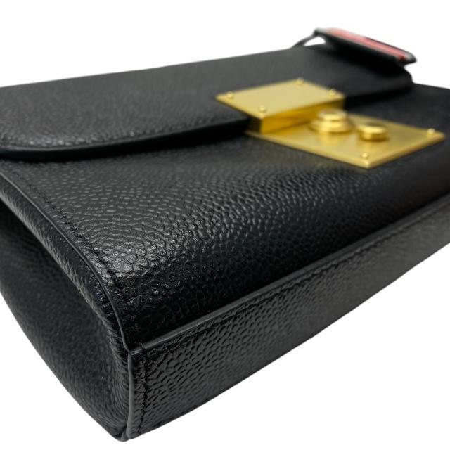 THOM BROWNE トムブラウン ショルダーバッグ  黒 【古着】【中古】【送料無料】 THOM BROWNE（トム ブラウン） ショルダーバッグ クロスボディバッグ