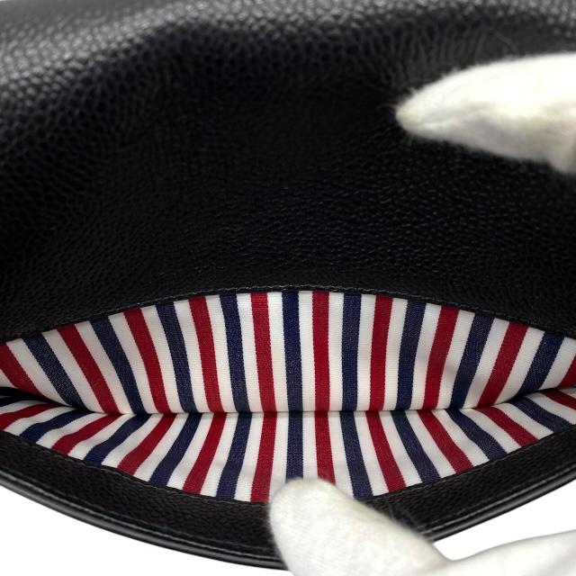 THOM BROWNE トムブラウン ショルダーバッグ  黒 【古着】【中古】【送料無料】 THOM BROWNE（トム ブラウン） ショルダーバッグ スモール