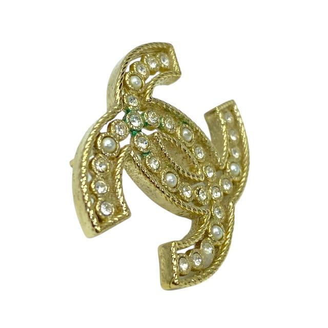 シャネル　CHANEL　ピアス　ココマーク　ヴィンテージ　ゴールド　GP　パール シャネル CHANEL ピアス ココマーク ヴィンテージ ゴールド GP