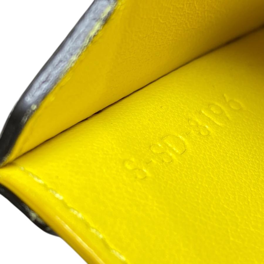CÉLINE グレー/イエロー 名刺入れ CELINE（セリーヌ） カードホルダー カードケース パスケース 名刺入れ