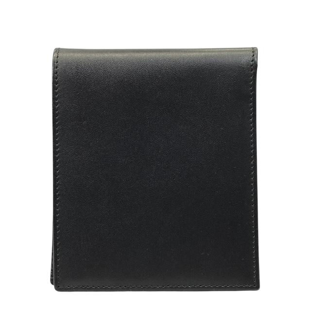 PRADA プラダ 二つ折り財布 コンパクトウォレット ブラック レザー PRADA（プラダ） 財布 二つ折り財布 折財布 コンパクトウォレット ミニ