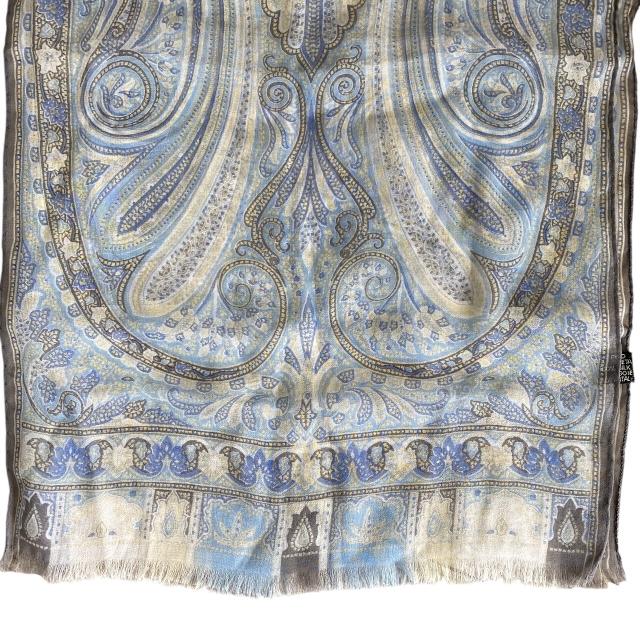 エトロ　ETRO ショール　スカーフ　総柄　シルク100% ペイズリー柄 ETRO（エトロ） スカーフ ストール ショール アクセサリー 小物