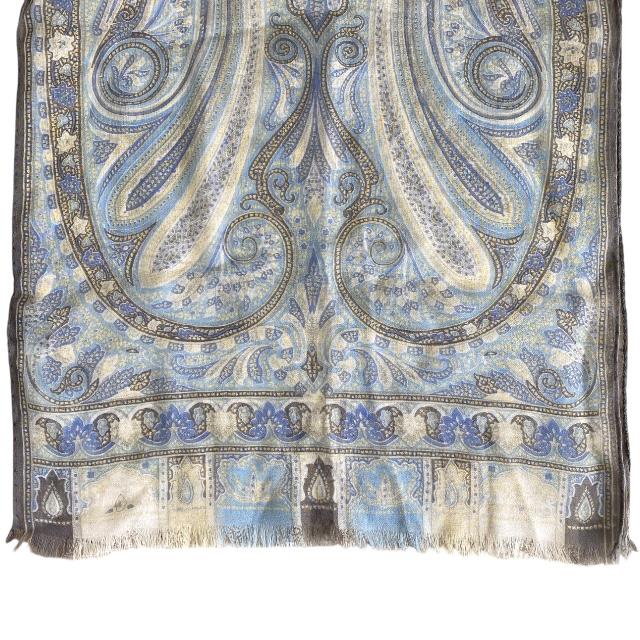 エトロ ETRO ストール スカーフ 大判 ブルー系マルチカラー エトロ ETRO ストール スカーフ 大判 ブルー系マルチカラー
